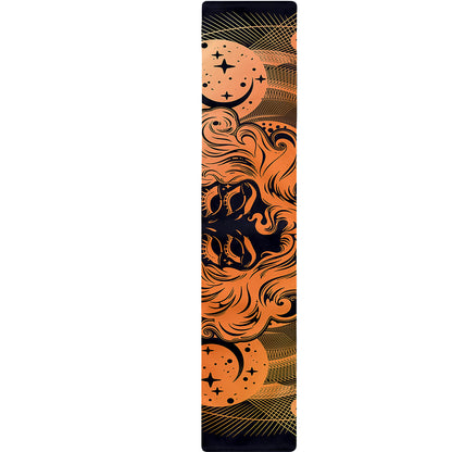 Wiccan Girl And Magical Moon Print Table Runner