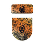 Wiccan Girl And Magical Moon Print Toilet Lid And Tank Cover Set