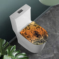 Wiccan Girl And Magical Moon Print Toilet Lid Cover
