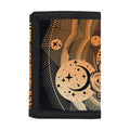 Wiccan Girl And Magical Moon Print Trifold Wallet