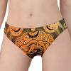 Wiccan Girl And Magical Moon Print Women's Panties