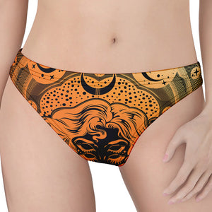 Wiccan Girl And Magical Moon Print Women's Thong