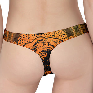 Wiccan Girl And Magical Moon Print Women's Thong