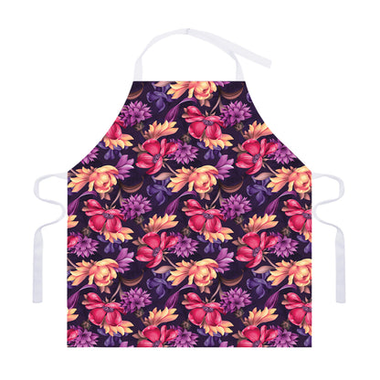 Wild Flower Print Adjustable Apron