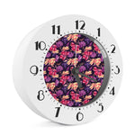 Wild Flower Print Alarm Clock