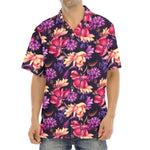 Wild Flower Print Aloha Shirt