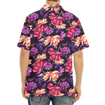 Wild Flower Print Aloha Shirt