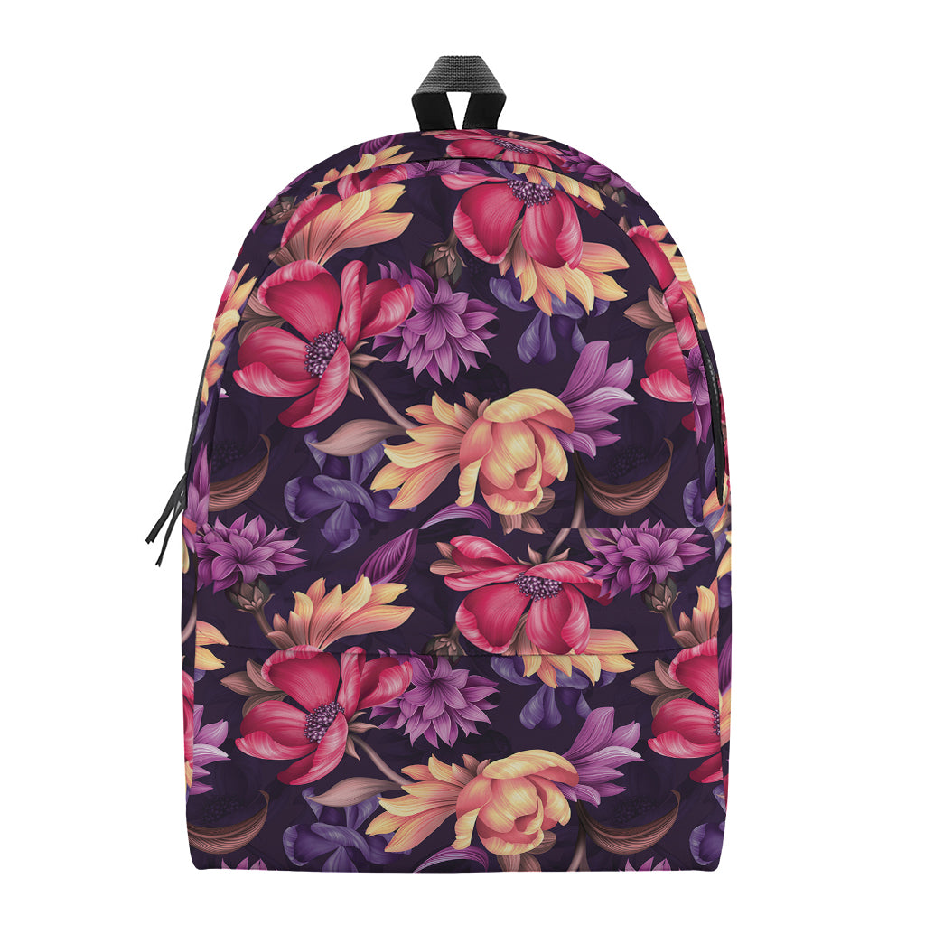 Wild Flower Print Backpack