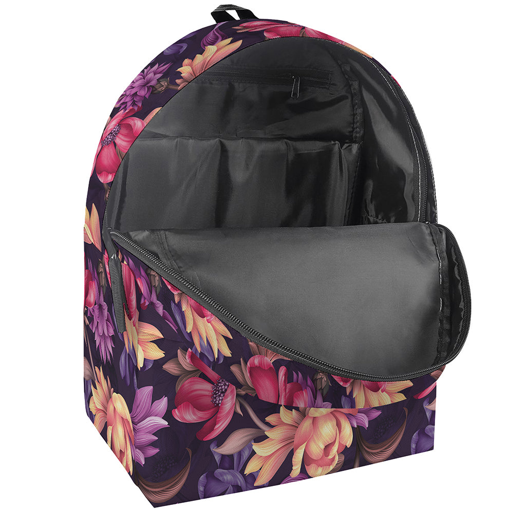 Wild Flower Print Backpack