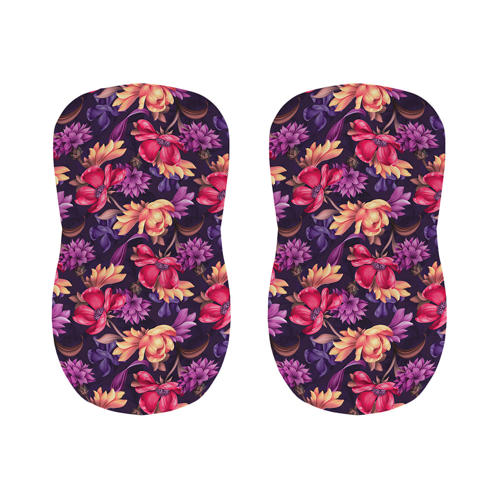 Wild Flower Print Bar Stool Covers
