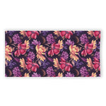 Wild Flower Print Beach Towel