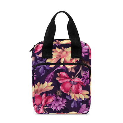 Wild Flower Print Bible Tote Bag