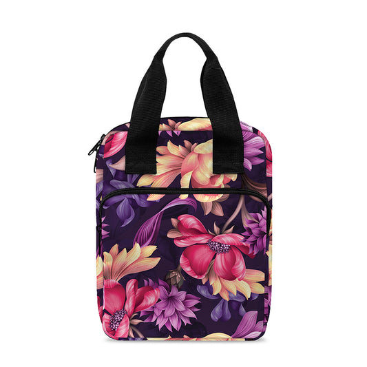 Wild Flower Print Bible Tote Bag