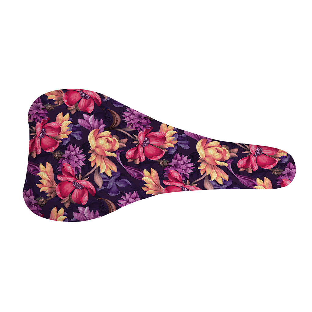 Wild Flower Print Bicycle Seat Cover