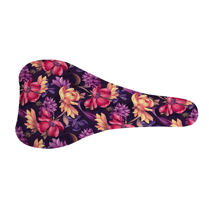 Wild Flower Print Bicycle Seat Cover