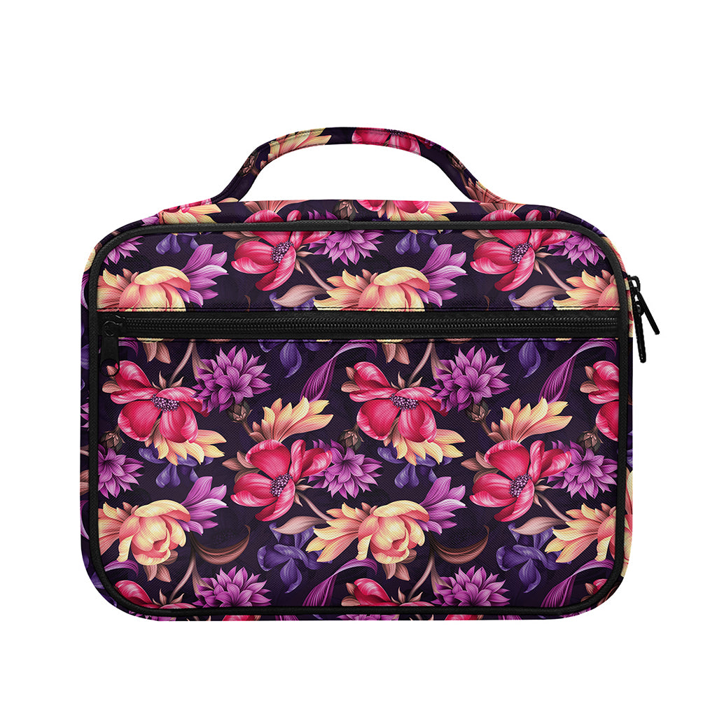 Wild Flower Print Briefcase Bible Bag