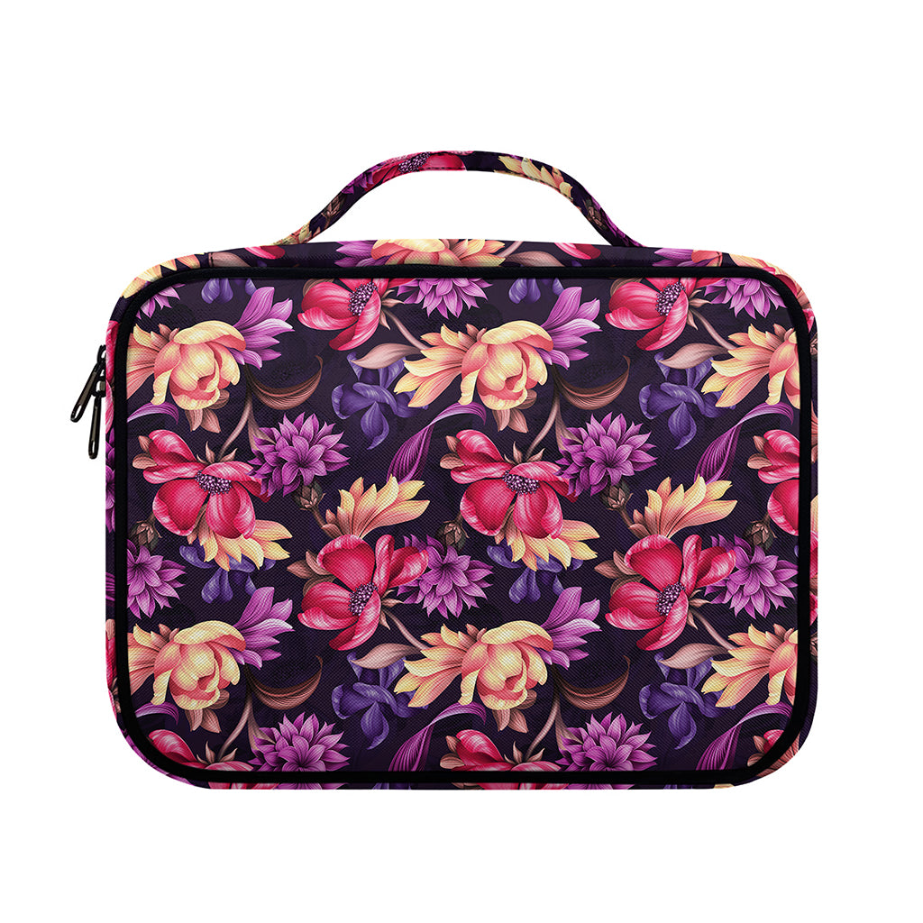 Wild Flower Print Briefcase Bible Bag