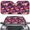 Wild Flower Print Car Windshield Sun Shade