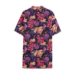 Wild Flower Print Cotton Hawaiian Shirt