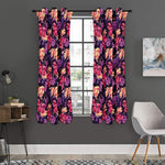 Wild Flower Print Curtain