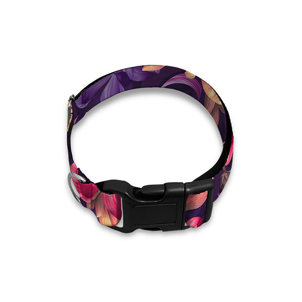 Wild Flower Print Dog Collar