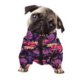 Wild Flower Print Dog Zip Up Jacket