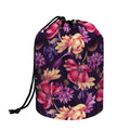 Wild Flower Print Drawstring Makeup Bag