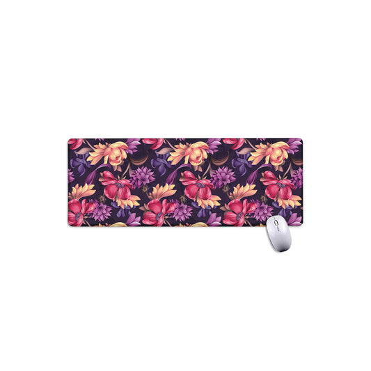 Wild Flower Print Extended Mouse Pad