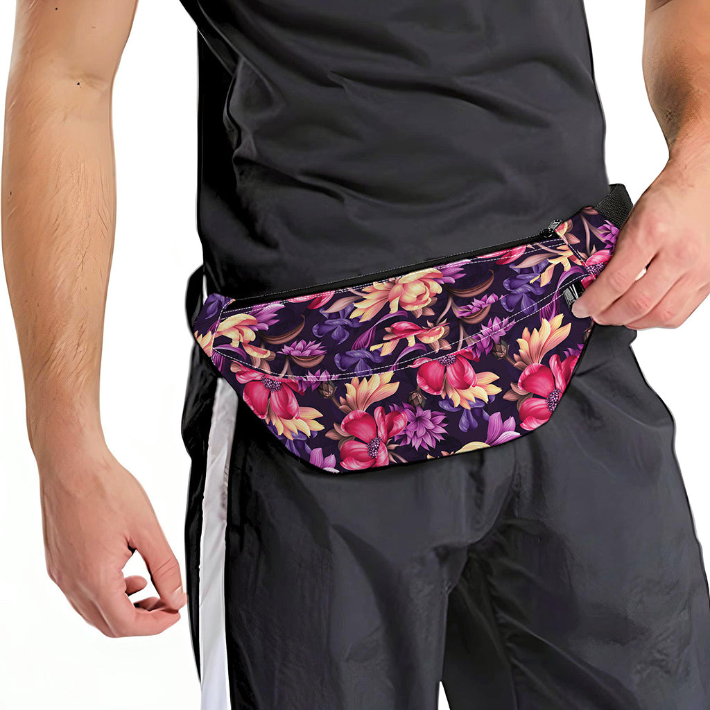 Wild Flower Print Fanny Pack