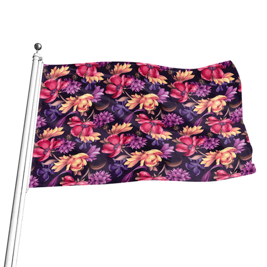Wild Flower Print Flag
