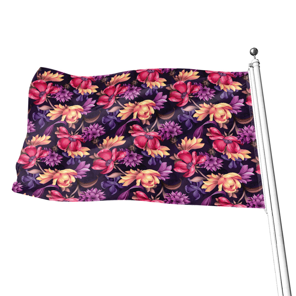 Wild Flower Print Flag