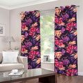 Wild Flower Print Grommet Curtains