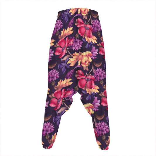 Wild Flower Print Hammer Pants
