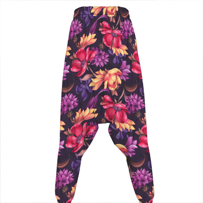Wild Flower Print Hammer Pants