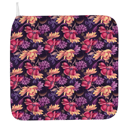 Wild Flower Print Hand Towel