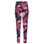 Wild Flower Print High-Waisted Pocket Leggings