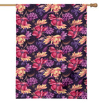 Wild Flower Print House Flag