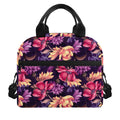 Wild Flower Print Insulated Lunch Bag