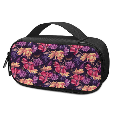 Wild Flower Print Insulin Cooler Travel Case