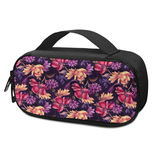 Wild Flower Print Insulin Cooler Travel Case