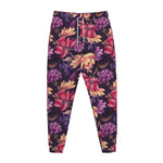 Wild Flower Print Jogger Pants