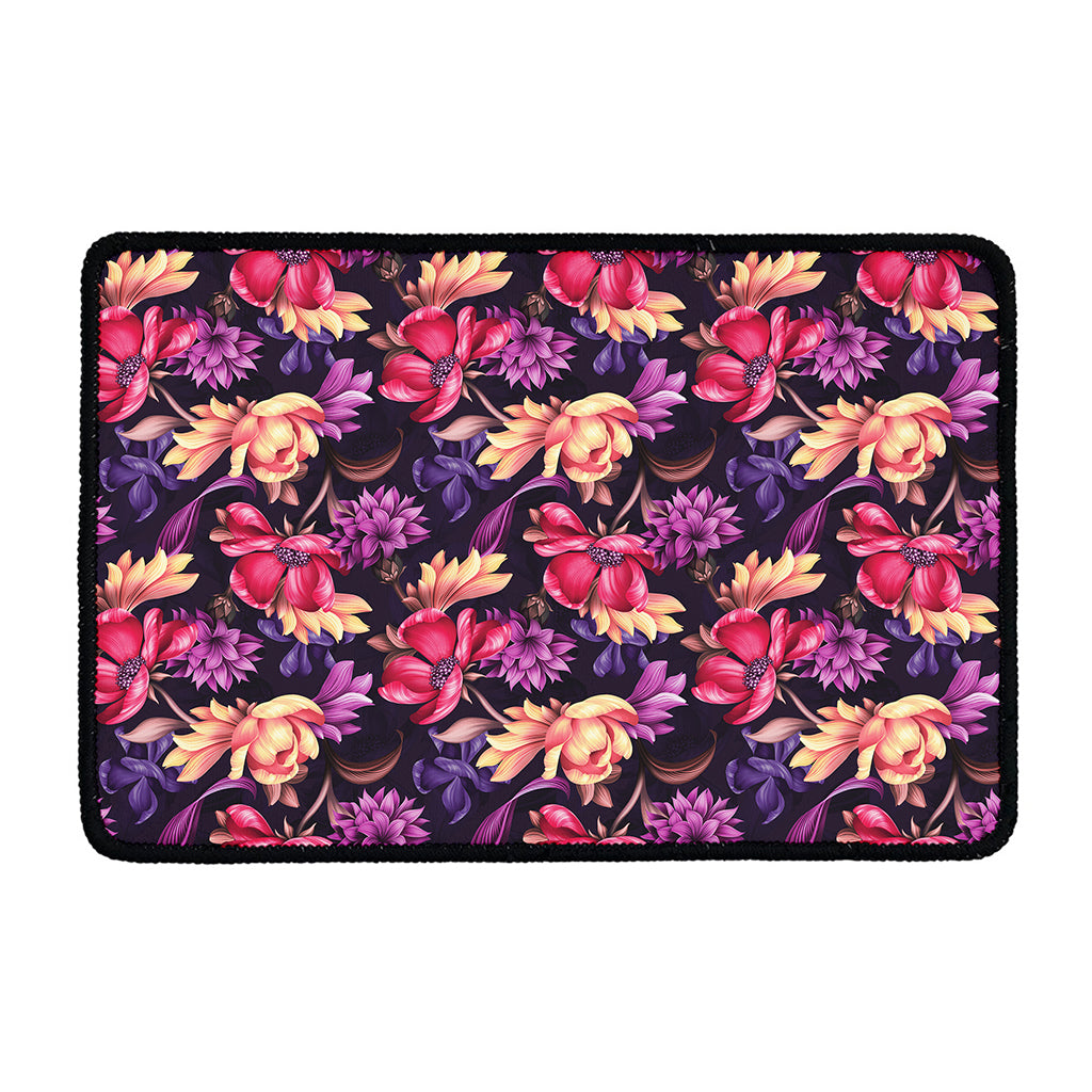 Wild Flower Print Kitchen Mat