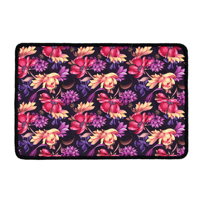 Wild Flower Print Kitchen Mat