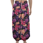 Wild Flower Print Lantern Pants