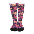 Wild Flower Print Long Socks