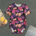Wild Flower Print Men's Bodysuit