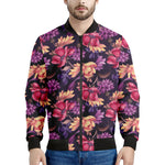 Wild Flower Print Men's Bomber Jacket