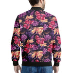 Wild Flower Print Men's Bomber Jacket