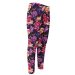 Wild Flower Print Men's Compression Pants