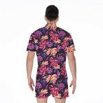 Wild Flower Print Men's Rompers